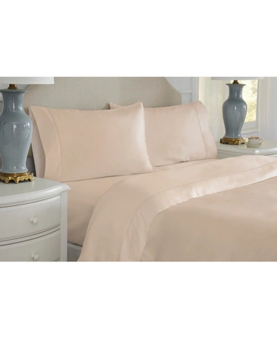 Pointehaven 525 Thread Count Queen Sheet Set Bedding In Champagne