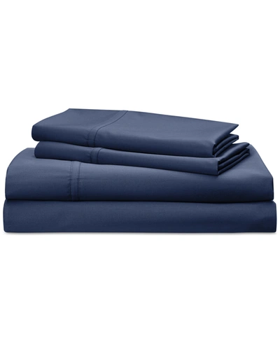 Ralph Lauren Spencer 475 Thread Count Cotton Sateen 4-pc. Sheet Set, California King In Navy