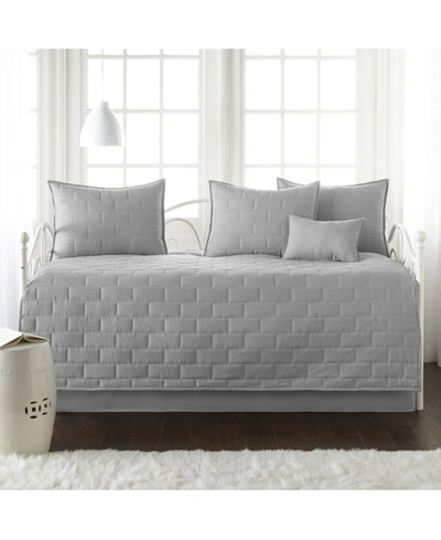 Southshore Fine Linens The Brickyard Collection 6 Piece Twin Day Bed Cover Set Bedding In Blue