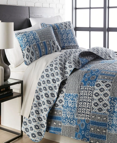Shop Southshore Fine Linens Global Patchwork Ultra-soft 2-piece Quilt And Sham Set, Twin In Multi