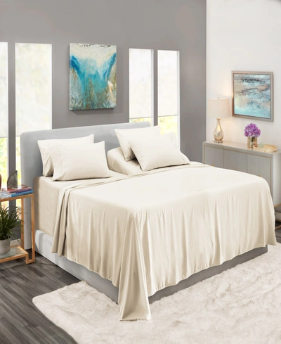 Nestl Bedding Extra Deep Pocket 7-pc. Sheet Set, King Split In Off White