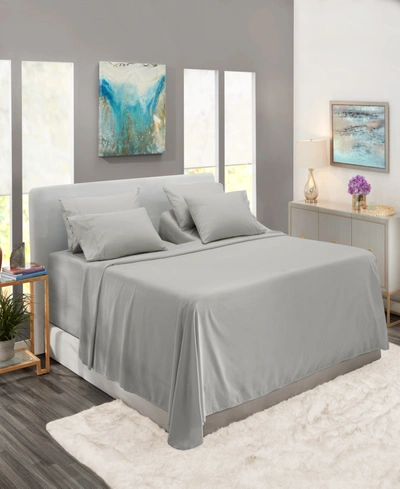 Nestl Bedding Extra Deep Pocket 7-pc. Sheet Set, King Split In Silver-tone Light Gray