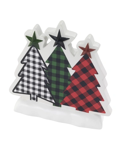 Shop Avanti Tis The Season Holiday Plaid Resin Toothbrush Holder In Multi