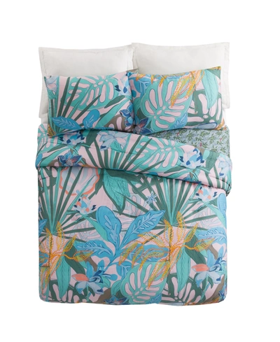 Shop Vera Bradley Rainforest Canopy 3 Piece Comforter Set, King Bedding In Pink