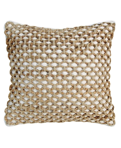 Boho Living Jada Jute Decorative Pillow, 20" X 20" In White