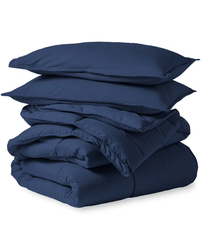 Shop Bare Home Comforter Set, King In Navy