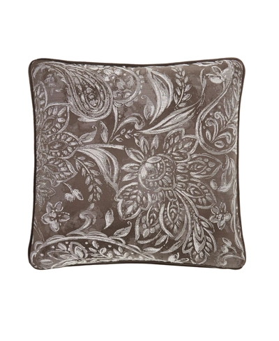 Shop Rose Tree Cecilia Paisley Decorative Pillow, 18" X 18" In Brown