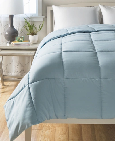 Shop Cheer Collection All Season Down Alternative Hypoallergenic Queen Comforter In Light Blue