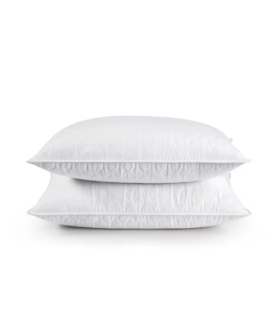 Unikome Quilted Goose Feather 2 Pack Pillows In White