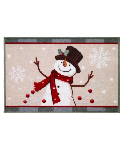 Avanti Friends Gather Holiday Printed Bath Rug, 20" X 30" In Multi