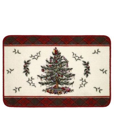 Spode Tartan Bath Rug, 20" X 30" In Multi