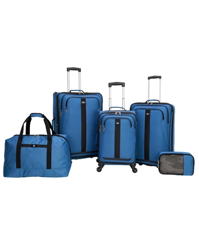 Dockers Compass 5-pc. Softside Luggage Set In Sky Blue | ModeSens