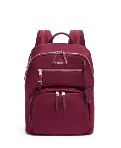 Shop Tumi Voyageur Hilden Backpack In Berry
