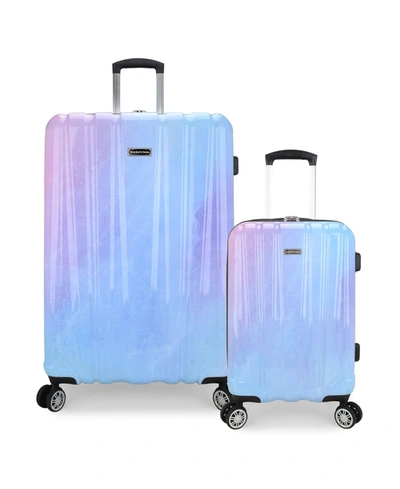Shop Traveler's Choice Ruma Ii Hardside 2 Piece Luggage Set In Twinkle Lilac