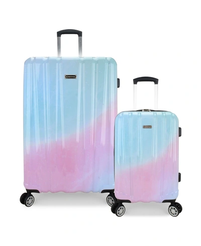 Shop Traveler's Choice Ruma Ii Hardside 2 Piece Luggage Set In Pixie Pastel
