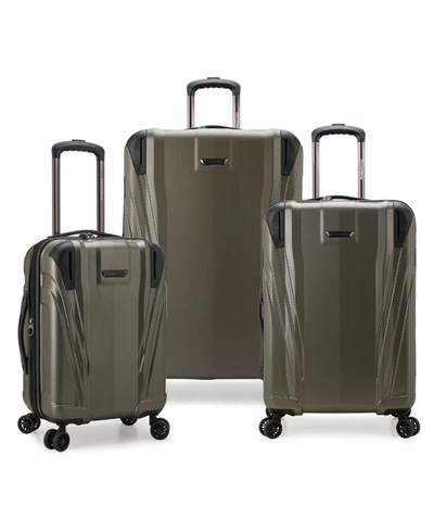 Shop Traveler's Choice Valley Glen Hardside 3 Piece Luggage Set In Gray