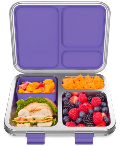 Shop Bentgo Kids Stainless Steel Leak-resistant Lunch Box (blue) In Purple