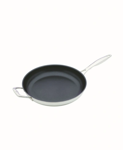 Shop Swiss Diamond Nonstick Clad Fry Pan In Stainless