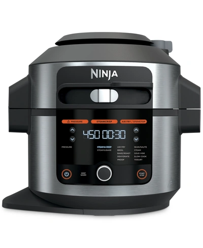 Shop Ninja Ol501 Foodi 14-in-1 6.5-qt. Pressure Cooker Steam Fryer With Smartlid In Stainless/black