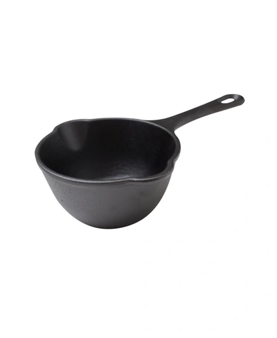 Shop Victoria Cast Iron Sauce Pan. 0.45qt Sauce Pot Seasoned In Black