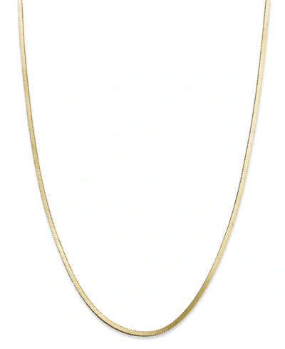 Giani Bernini 18 20 Herringbone Chain Necklaces In 18k Gold Plated Sterling Silver Sterling Silver Created For Mac