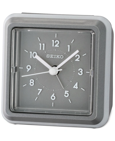 Shop Seiko Ena Gray Alarm Clock In Gray And Gray