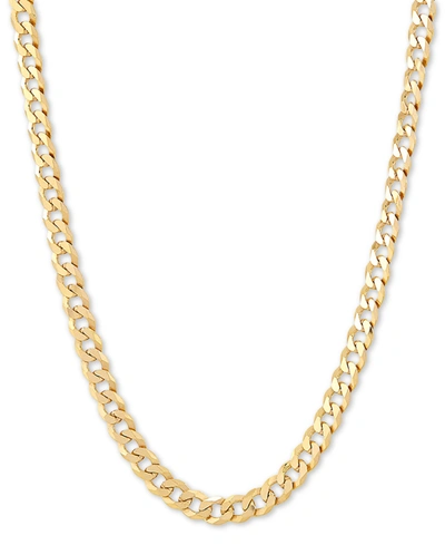 Giani Bernini Flat Curb Link 22" Chain Necklace (5mm) In 18k Gold-plated Sterling Silver Or Sterling Silver In Gold Over Silver