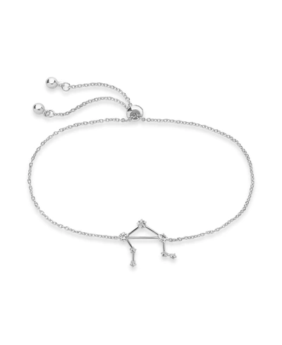 Shop Sterling Forever Women's Libra Constellation Bracelet In Silver