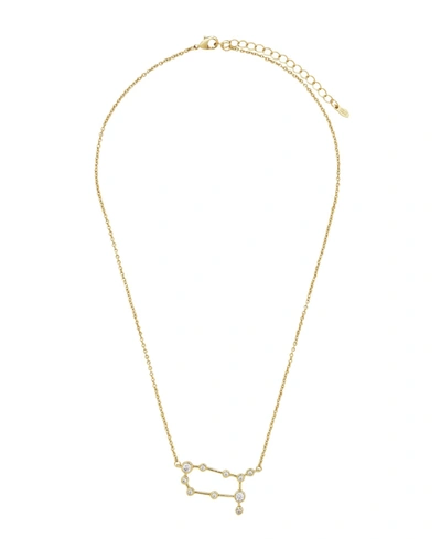Shop Sterling Forever Women's When Stars Align Gemini Constellation Necklace In K Gold Plated