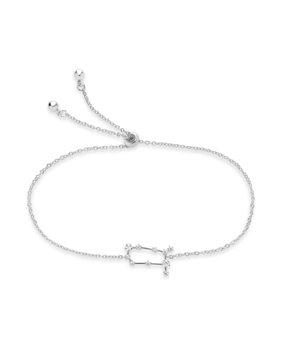 Shop Sterling Forever Women's Gemini Constellation Bracelet In Silver