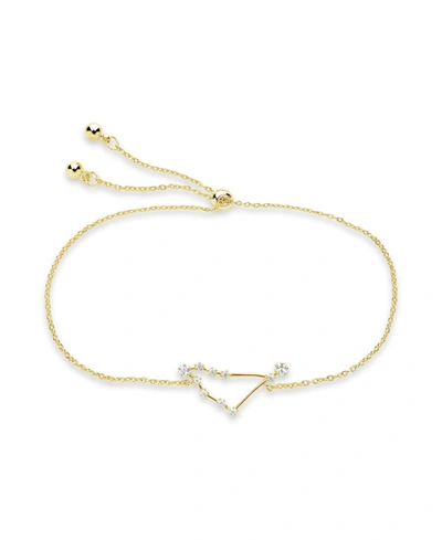 Shop Sterling Forever Women's Capricorn Constellation Bracelet In K Gold Plated