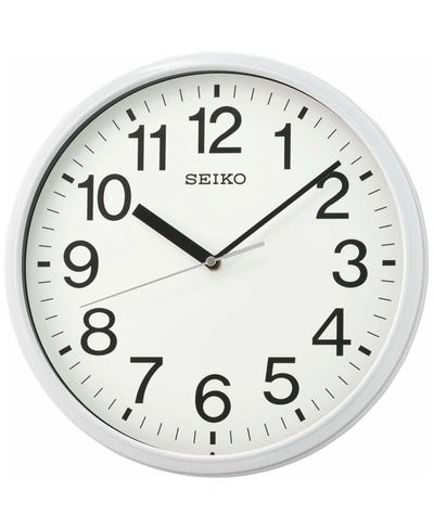 Shop Seiko Classic White Office Clock In White And White