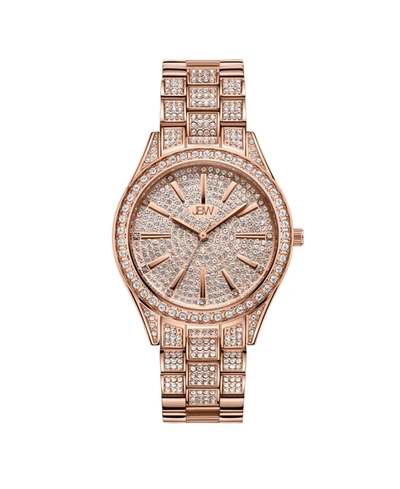 Shop Jbw Women's Cristal Diamond (1/8 Ct. T.w.) Watch In 18k Rose Gold-plated Stainless-steel Watch 38mm