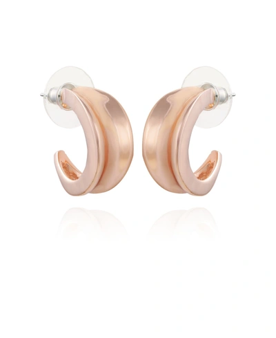 Shop T Tahari Women's Concave Hoop Earring In Gold