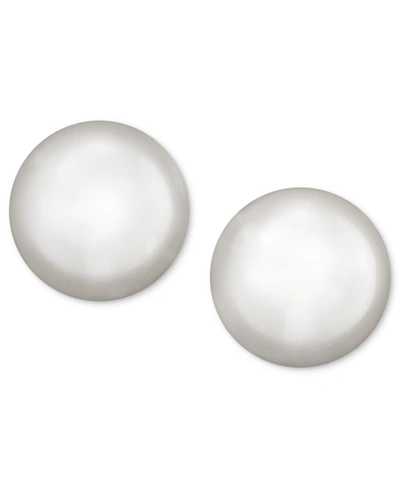 Shop Belle De Mer Pearl Earrings, 14k Gold Akoya Cultured Pearl Stud Earrings (6mm) In No Color