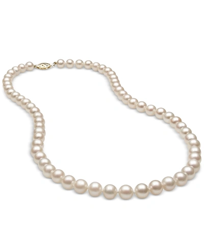 Shop Belle De Mer Cultured Freshwater Pearl (6mm) Strand In 14k Gold In Yellow Gold