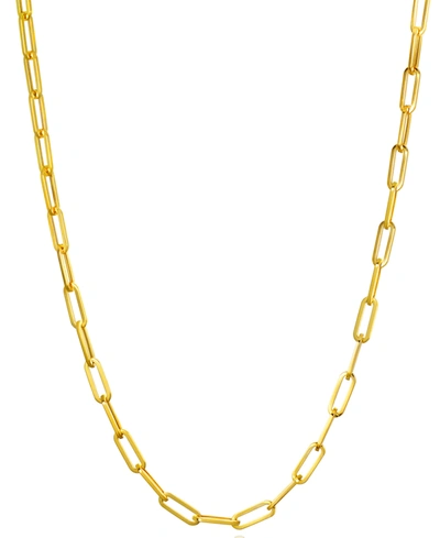 Shop Italian Gold Paperclip Link 16" Chain Necklace In 14k Gold In Yellow Gold