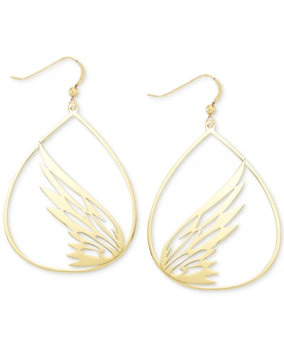 Shop Simone I. Smith Butterfly Teardrop Drop Earrings In 18k Gold Over Sterling Silver In K Gold Over Silver