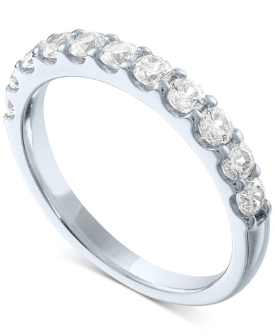 Shop Forever Grown Diamonds Lab-created Diamond Band (3/4 Ct. T.w.) In Sterling Silver, 14k Gold-plated Sterling Silver Or 14k R
