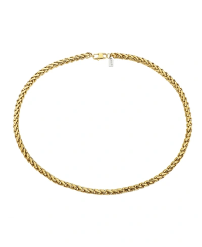 Shop He Rocks Gold Tone Stainless Steel 8mm Cuban Chain Necklace, 22"