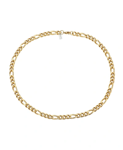 Shop He Rocks Gold Tone Stainless Steel 8.5mm Figaro Chain Necklace, 22"