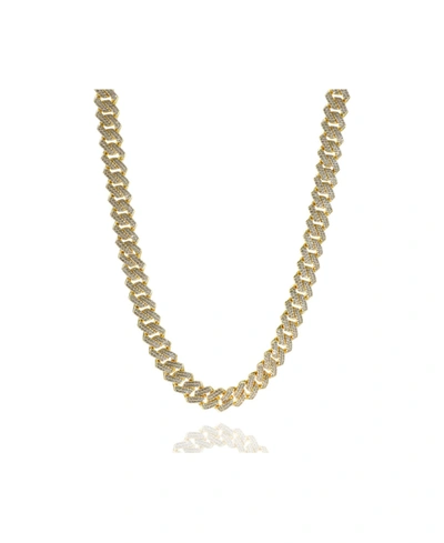 Oma The Label Frosty Link Collection Wide Necklace In Gold Tone
