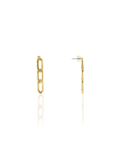 Shop Oma The Label Edede Drop Earrings In Gold Tone