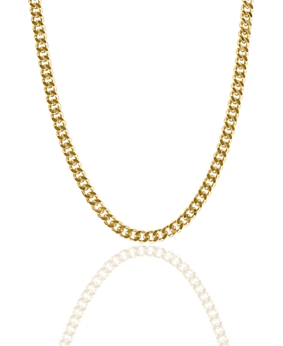 Shop Oma The Label Cuban Link Collection Necklace In Gold Tone