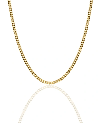 Shop Oma The Label Cuban Link Collection Necklace In Gold Tone