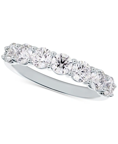 Shop De Beers Forevermark Portfolio By  Diamond Seven Stone Band (3/4 Ct. T.w.) In 14k White Gold