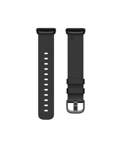 Shop Fitbit Charge 5 Black Leather Band, Small