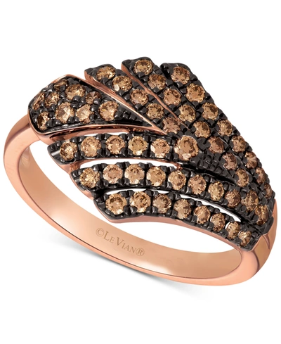 Le Vian Chocolate Diamond Statement Ring (5/8 Ct. T.w.) In 14k Rose Gold In Rose Gold