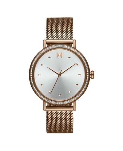 Shop Mvmt Women's Dot Rose Gold-tone Mesh Bracelet Watch, 36mm