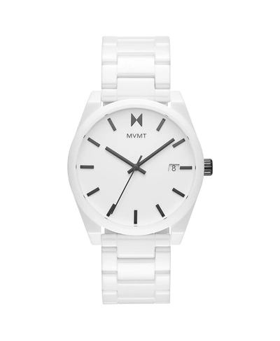 Shop Mvmt Element White Ceramic Bracelet Watch 43mm